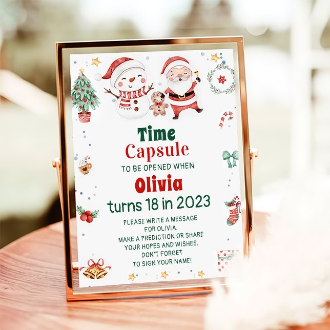  Christmas Snowman Party Capsule Sign (Creator Uploaded)