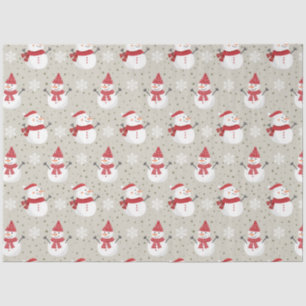 Christmas Snowman Patterns Design 6 Tissue Paper