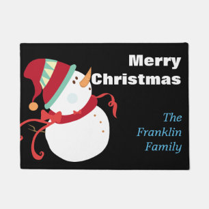 Christmas Snowman- Personalised Doormat