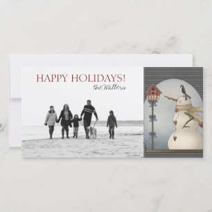 Christmas Snowman Photo Cards