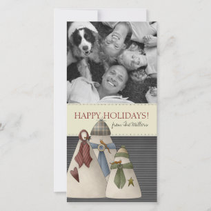 Christmas Snowman Photo Cards