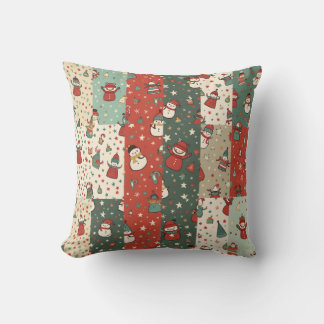 Christmas Snowman Pillow Cushion