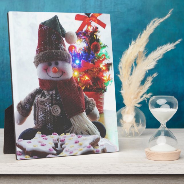 CHRISTMAS SNOWMAN  PLAQUE (Side)