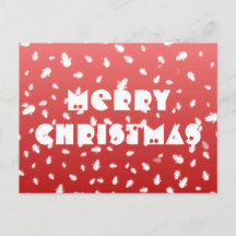 Christmas Snowman Postcard