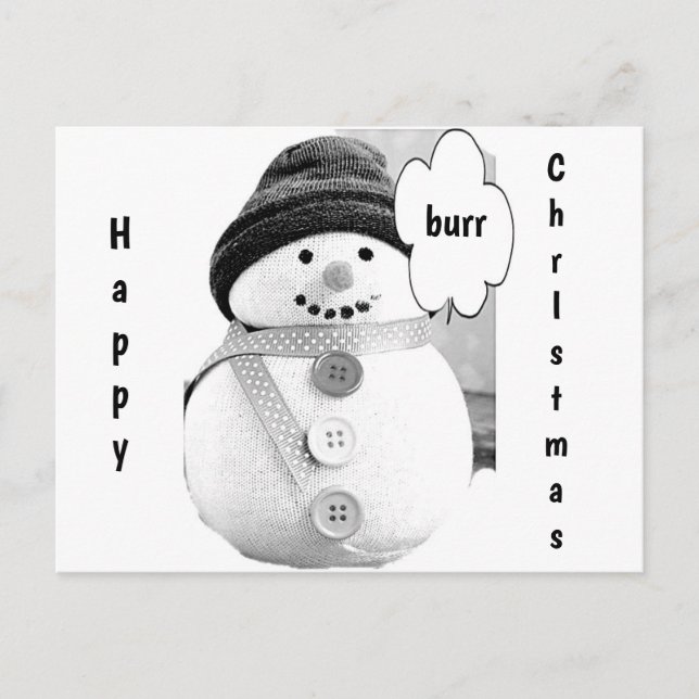 **CHRISTMAS SNOWMAN** POSTCARD FOR EVERYONE (Front)