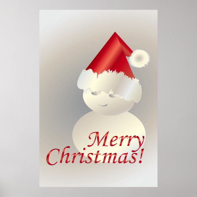 Christmas Snowman Poster (Front)