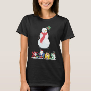 Christmas Snowman Pug Holiday Pajama Xmas 2021  1 T-Shirt