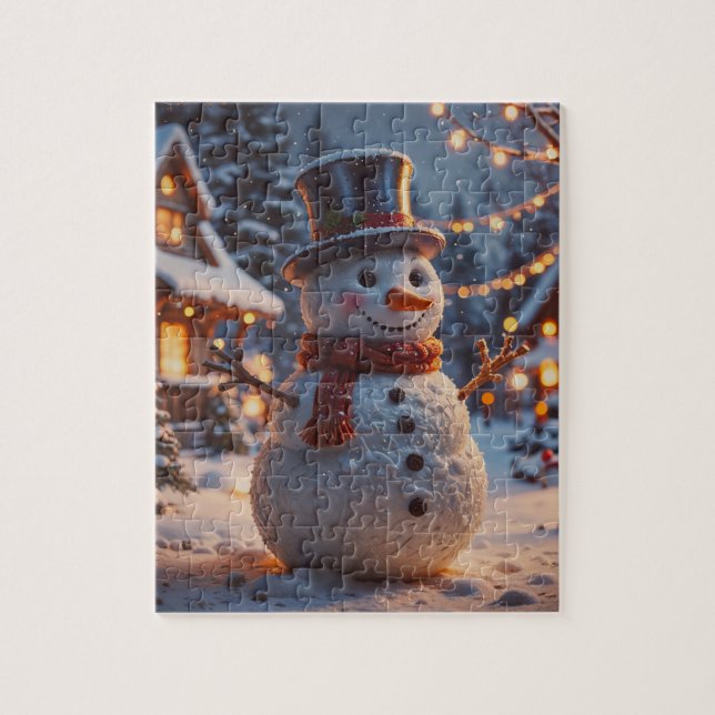Christmas Snowman Puzzle (Vertical)