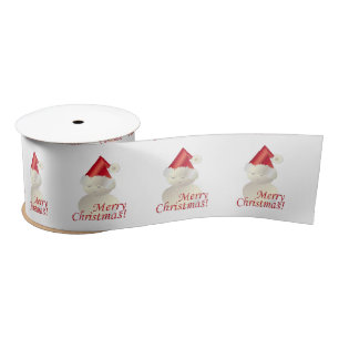 Christmas Snowman Satin Ribbon