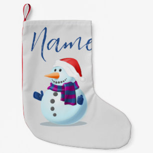 Christmas Snowman Small Christmas Stocking