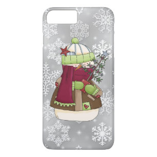 Christmas snowman snowflake iPhone 7 plus case