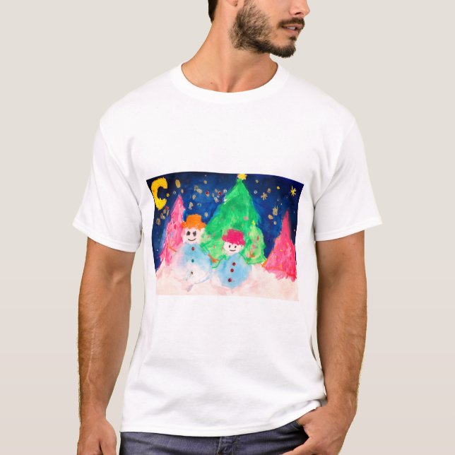 Christmas Snowman T-shirt (Front)