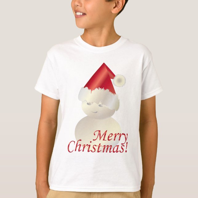 Christmas Snowman T-Shirt (Front)