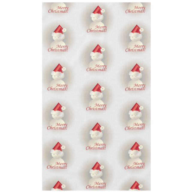 Christmas Snowman Tablecloth (Front)