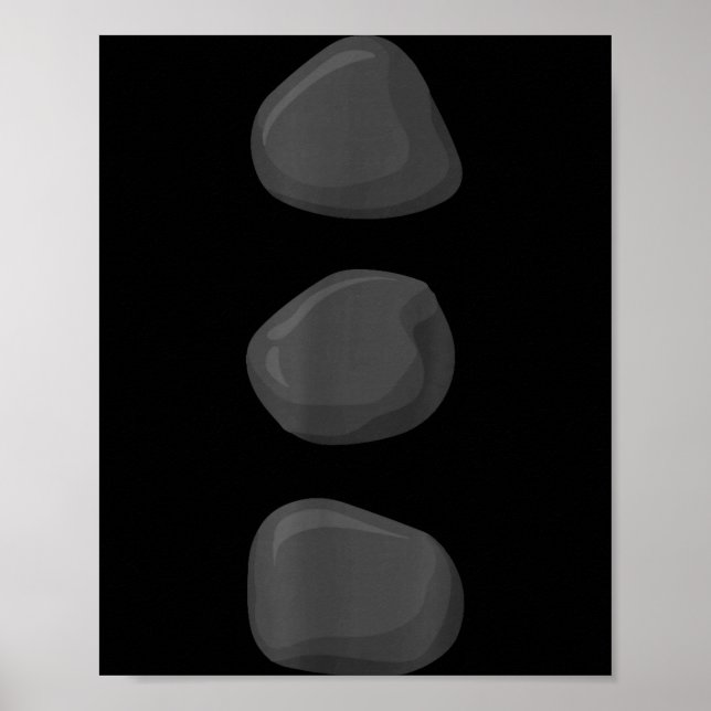 Christmas Snowman Three Black Buttons Xmas Costume Poster (Front)