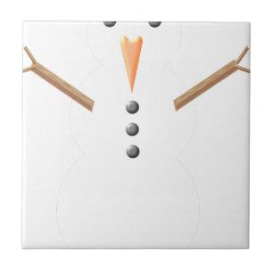 christmas snowman tile