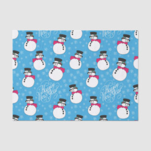Christmas snowman tissue paper