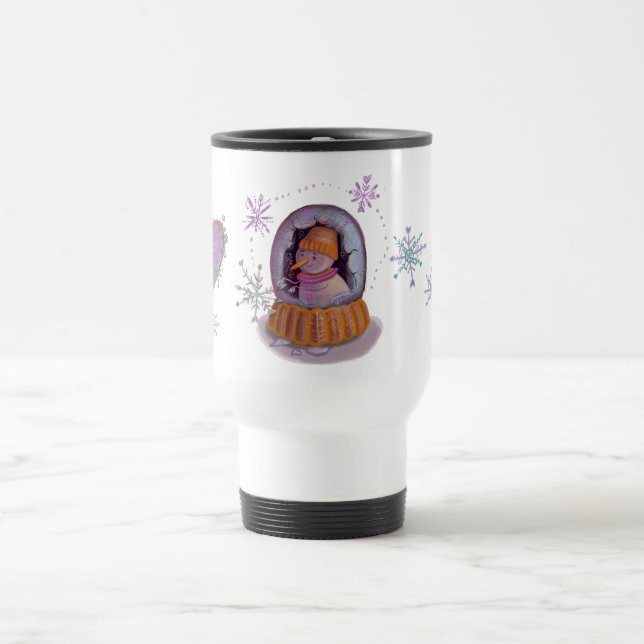 christmas snowman travel mug (Center)