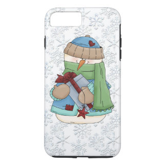 Christmas snowman white iPhone 7 plus case