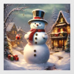 Christmas Snowman Window Cling<br><div class="desc">christmas snowman window cling</div>