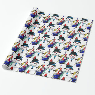 CHRISTMAS SNOWMAN wrapping paper