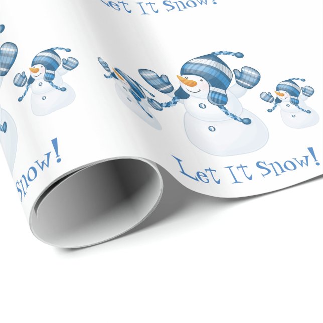 Christmas Snowman Wrapping Paper (Roll Corner)