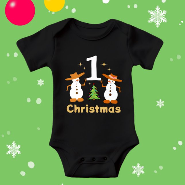 Christmas snowman's baby bodysuit (Creator Uploaded)