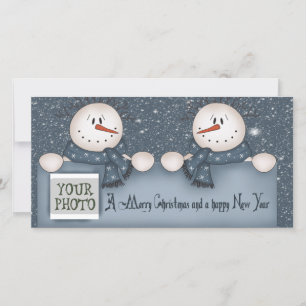 Christmas Snowmen Holiday Card