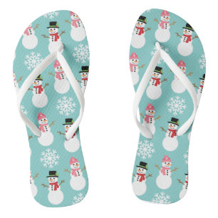 Christmas Snowmen Jandals