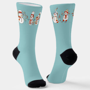 Christmas Snowmen Socks