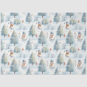 Christmas Snowmen Tissue Paper