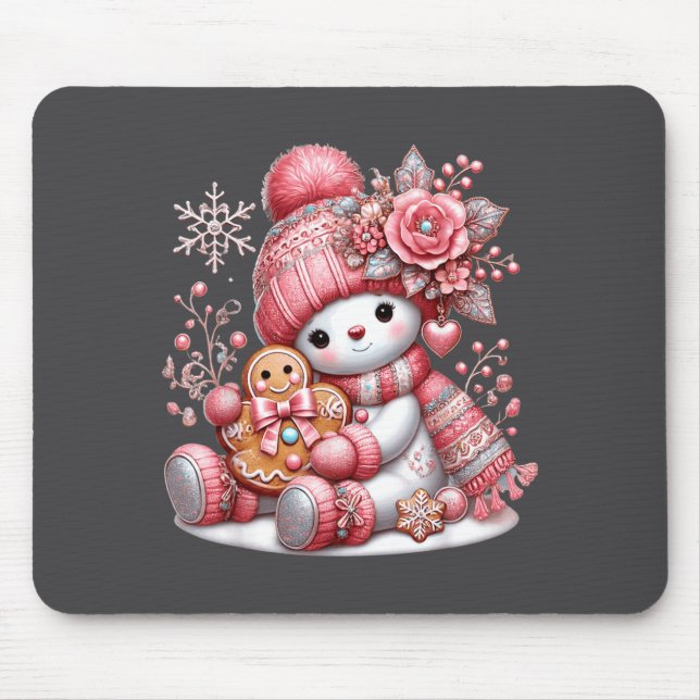 Christmas Snowperson  Mouse Pad (Front)
