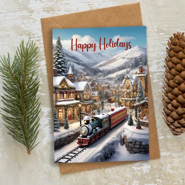 Christmas Snowy City Landscape Holiday Greeting  (Creator Uploaded)