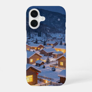 Christmas Snowy Village Night Phone Case