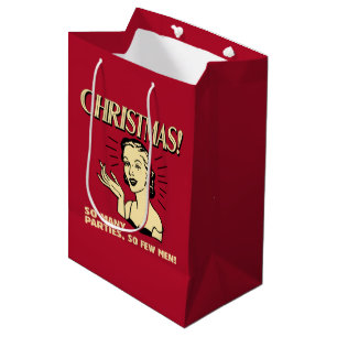 Christmas: So Many Parties, So Few Men Medium Gift Bag