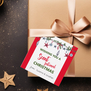 Christmas Soap Candle Scentsational Favour Tags