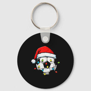 Christmas Soccer Ball Santa Xmas Football Srt Men  Key Ring