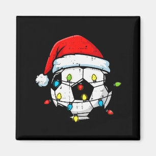 Christmas Soccer Ball Santa Xmas Football Srt Men Magnet