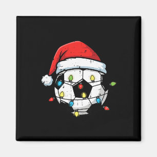 Christmas Soccer Byll Santa Xmas Footbyll Sport Me Magnet