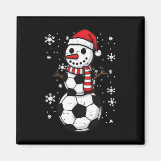 Christmas Soccer Ll Snowman Xmas Footll Boys Kds M Magnet