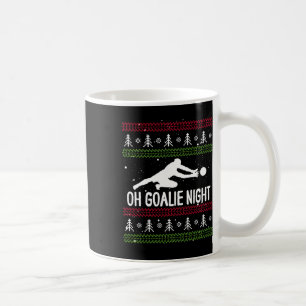 Christmas Soccer Player Xmas Day Goalkeeper Santa Coffee Mug