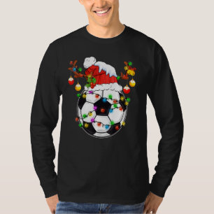 Christmas Soccer Snow Holiday Sport Lover Soccer P T-Shirt