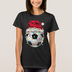 Christmas Soccer Xmas Santa Sports Hat Byll Kids B T-Shirt