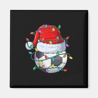 Christmas Soccer Xmas Santa Sports Hat Ll Kids Boy Magnet
