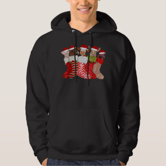 Christmas Socks Animals Horse Cow Goat Chicken Pig Hoodie