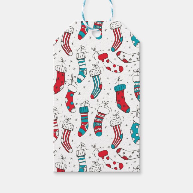 Christmas socks gift tags (Front)