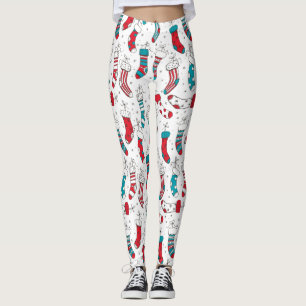 Christmas socks leggings