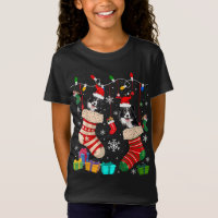 Christmas Socks Pajama Border Collie Dog Puppy Lov