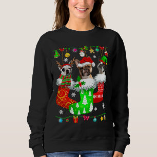Christmas Socks Pajama French Bulldog Dog Puppy Lo Sweatshirt