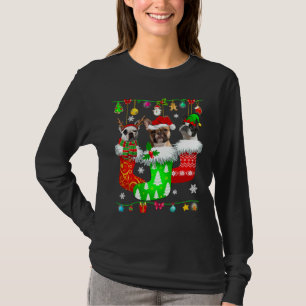 Christmas Socks Pajama French Bulldog Dog Puppy Lo T-Shirt